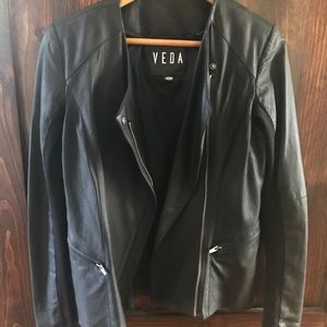 VEDA: Leather Jacket (Lambskin)
